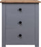 vidaXL - Nachtkastje - Panama - Range - 46x40x57 - cm - grenenhout - grijs