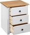 vidaXL - Nachtkastje - Panama - Range - 46x40x57 - cm - grenenhout - wit