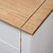 vidaXL - Nachtkastje - Panama - Range - 46x40x57 - cm - grenenhout - wit