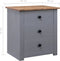 vidaXL - Nachtkastje - Panama - Range - 46x40x57 - cm - grenenhout - grijs