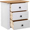 vidaXL - Nachtkastje - Panama - Range - 46x40x57 - cm - grenenhout - wit
