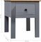 vidaXL - Nachtkastje - Panama - Range - 46x40x57 - cm - grenenhout - grijs