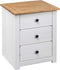 vidaXL - Nachtkastje - Panama - Range - 46x40x57 - cm - grenenhout - wit