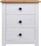 vidaXL - Nachtkastje - Panama - Range - 46x40x57 - cm - grenenhout - wit