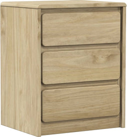 vidaXL - Nachtkastje - SAUDA - 44x35x56 - cm - massief - grenenhout - eikenkleur