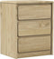 vidaXL - Nachtkastje - SAUDA - 44x35x56 - cm - massief - grenenhout - eikenkleur