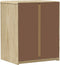 vidaXL - Nachtkastje - SAUDA - 44x35x56 - cm - massief - grenenhout - eikenkleur
