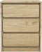vidaXL - Nachtkastje - SAUDA - 44x35x56 - cm - massief - grenenhout - eikenkleur