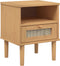 vidaXL - Nachtkastje - SENJA - rattan-look - 40x35x48 - cm - grenenhout - bruin