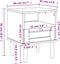 vidaXL - Nachtkastje - SENJA - rattan-look - 40x35x48 - cm - grenenhout - wit