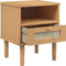 vidaXL - Nachtkastje - SENJA - rattan-look - 40x35x48 - cm - grenenhout - bruin