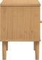 vidaXL - Nachtkastje - SENJA - rattan-look - 40x35x48 - cm - grenenhout - bruin