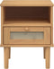 vidaXL - Nachtkastje - SENJA - rattan-look - 40x35x48 - cm - grenenhout - bruin