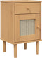 vidaXL - Nachtkastje - SENJA - rattan-look - 40x35x65 - cm - grenenhout - bruin