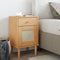 vidaXL - Nachtkastje - SENJA - rattan-look - 40x35x65 - cm - grenenhout - bruin