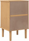 vidaXL - Nachtkastje - SENJA - rattan-look - 40x35x65 - cm - grenenhout - bruin