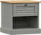 vidaXL - Nachtkastje - VIGO - 42x35x42 - cm - massief - grenenhout - grijs