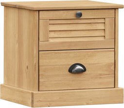 vidaXL - Nachtkastje - VIGO - 42x35x42 - cm - massief - grenenhout