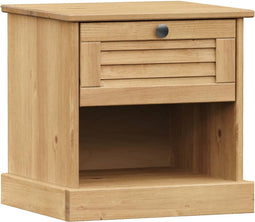 vidaXL - Nachtkastje - VIGO - 42x35x42 - cm - massief - grenenhout