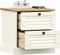vidaXL - Nachtkastje - VIGO - 42x35x42 - cm - massief - grenenhout - wit