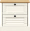 vidaXL - Nachtkastje - VIGO - 42x35x42 - cm - massief - grenenhout - wit
