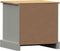 vidaXL - Nachtkastje - VIGO - 42x35x42 - cm - massief - grenenhout - grijs