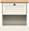 vidaXL - Nachtkastje - VIGO - 42x35x42 - cm - massief - grenenhout - wit