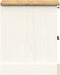 vidaXL - Nachtkastje - VIGO - 42x35x42 - cm - massief - grenenhout - wit