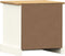 vidaXL - Nachtkastje - VIGO - 42x35x42 - cm - massief - grenenhout - wit