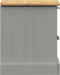vidaXL - Nachtkastje - VIGO - 42x35x42 - cm - massief - grenenhout - grijs