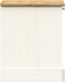 vidaXL - Nachtkastje - VIGO - 42x35x42 - cm - massief - grenenhout - wit