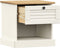 vidaXL - Nachtkastje - VIGO - 42x35x42 - cm - massief - grenenhout - wit