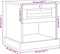 vidaXL - Nachtkastje - VIGO - 42x35x42 - cm - massief - grenenhout - grijs