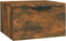 vidaXL - Nachtkastje - wandgemonteerd - 34x30x20 - cm - gerookt - eikenkleurig
