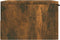 vidaXL - Nachtkastje - wandgemonteerd - 34x30x20 - cm - gerookt - eikenkleurig