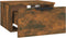 vidaXL - Nachtkastje - wandgemonteerd - 34x30x20 - cm - gerookt - eikenkleurig