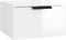 vidaXL - Nachtkastje - wandgemonteerd - 34x30x20 - cm - hoogglans - wit