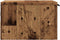 vidaXL - Nachtkastje - wandgemonteerd - 34x30x20 - cm - oud - houtkleurig