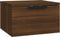 vidaXL - Nachtkastje - wandgemonteerd - 34x30x20 - cm - bruineikenkleurig