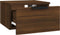 vidaXL - Nachtkastje - wandgemonteerd - 34x30x20 - cm - bruineikenkleurig