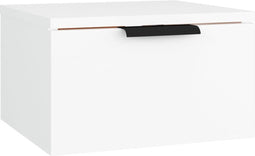vidaXL - Nachtkastje - wandgemonteerd - 34x30x20 - cm - wit