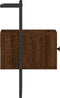 vidaXL - Nachtkastje - wandgemonteerd - 35x30x51 - cm - hout - bruin - eikenkleur