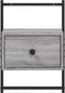 vidaXL - Nachtkastje - wandgemonteerd - 35x30x51 - cm - hout - grijs - sonoma - eiken
