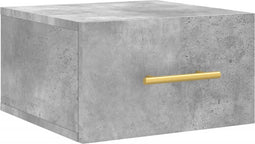 vidaXL - Nachtkastje - wandgemonteerd - 35x35x20 - cm - betongrijs