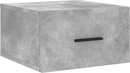 vidaXL - Nachtkastje - wandgemonteerd - 35x35x20 - cm - betongrijs