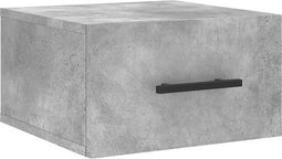vidaXL - Nachtkastje - wandgemonteerd - 35x35x20 - cm - betongrijs