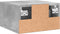 vidaXL - Nachtkastje - wandgemonteerd - 35x35x20 - cm - betongrijs