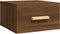 vidaXL - Nachtkastje - wandgemonteerd - 35x35x20 - cm - bruin - eikenkleur