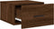 vidaXL - Nachtkastje - wandgemonteerd - 35x35x20 - cm - bruin - eikenkleur