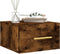 vidaXL - Nachtkastje - wandgemonteerd - 35x35x20 - cm - gerookt - eikenkleurig